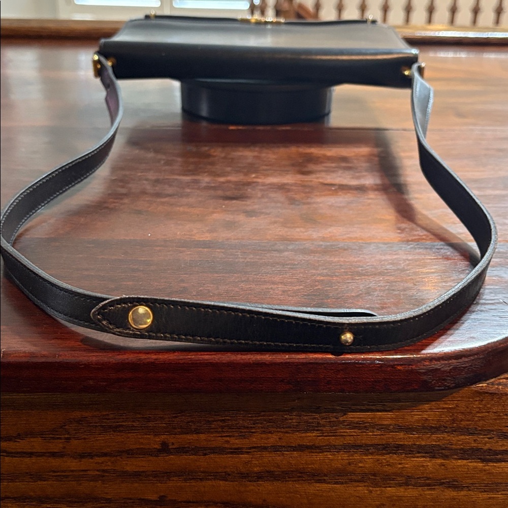 DIOR Vintage Black Leather Flap Crossbody Bag - Picture 16 of 17